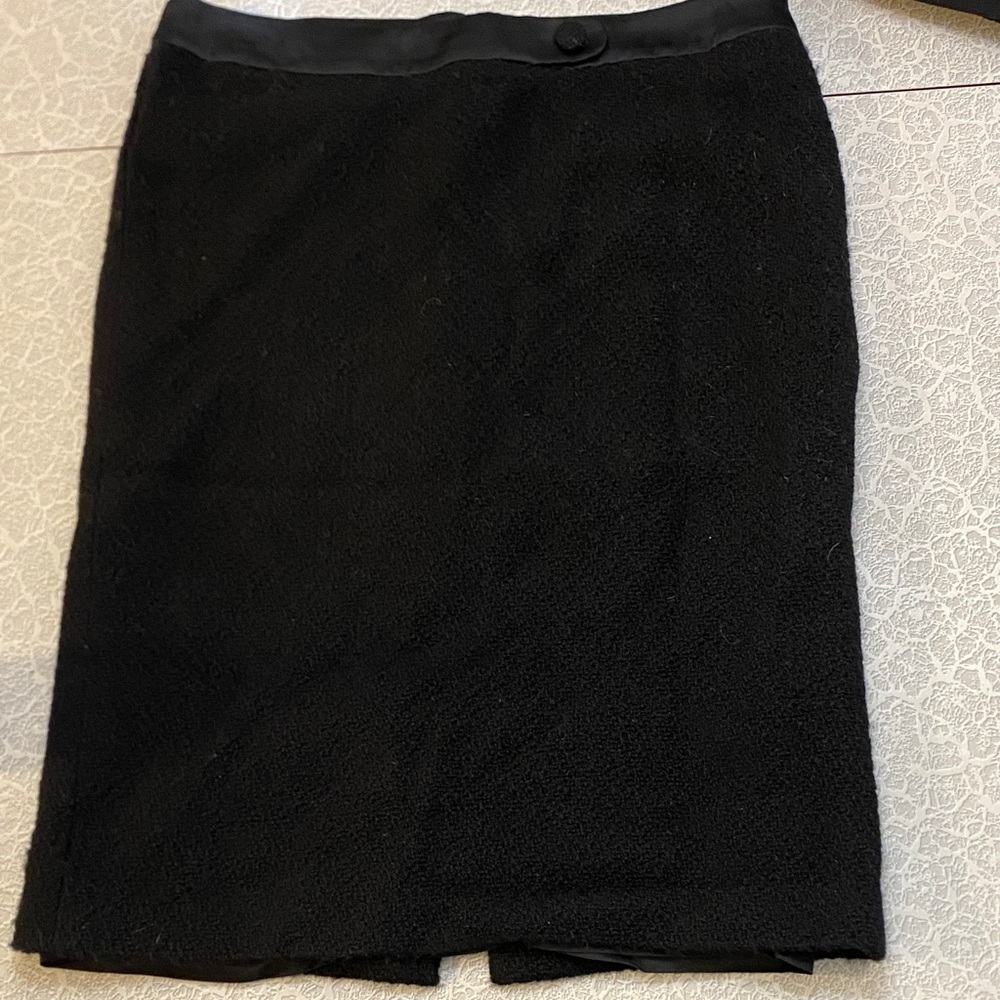 Barneys New York Elegant Black Pencil Skirt